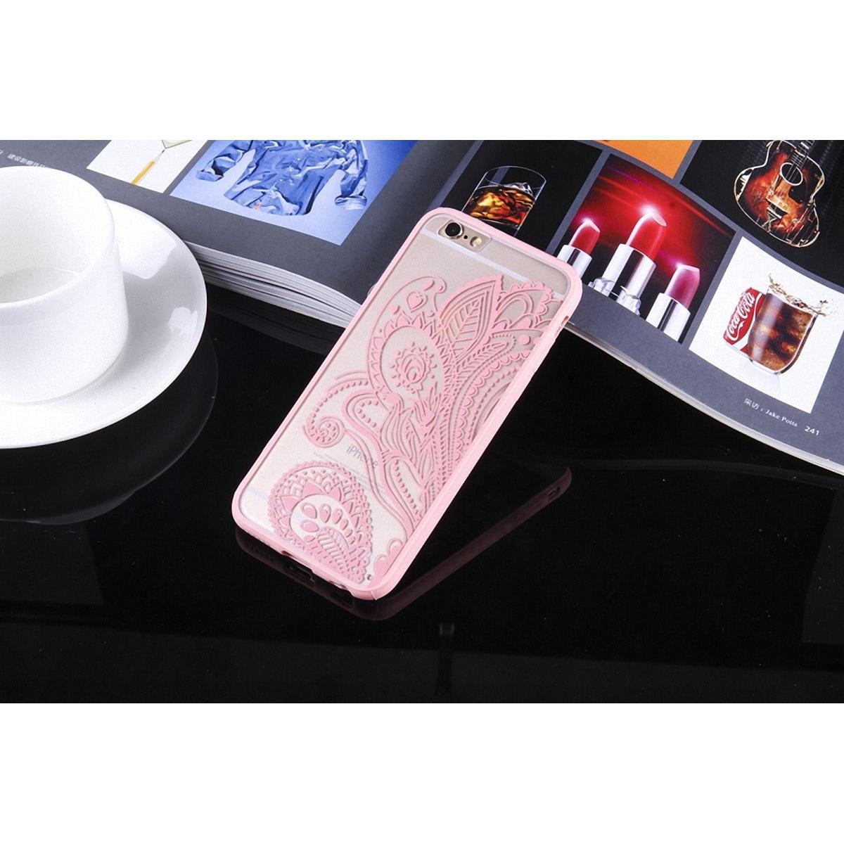 Thumbnail - König Design Apple iPhone SE 2020 Handy Hülle Mandala Case Schutzhülle Cover Blüte Rosa Neu (Apple iPhone SE (2nd Gen)),...