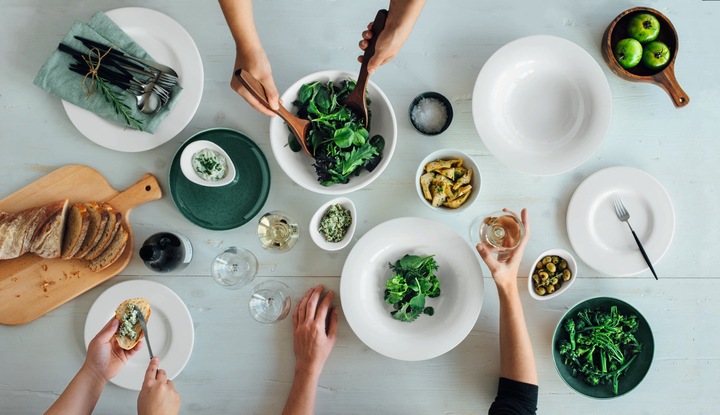 Produktbild ASA Selection Salatbesteck aus Porzellan und Holz (Salatbesteck)