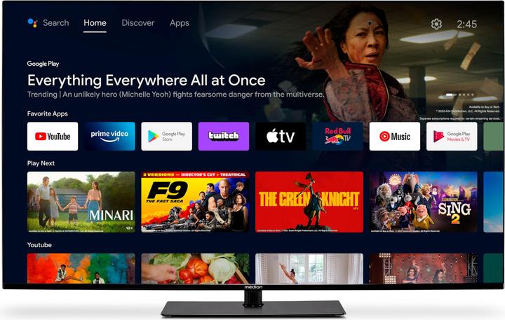 Actual product image Medion LIFE® X15573 (MD 30923) Android TV™ (55", LCD, 4K)