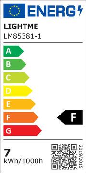Energy Label LightMe LED reflector lamp (GU10, 5.70 W, 540 lm, 1 x, F)