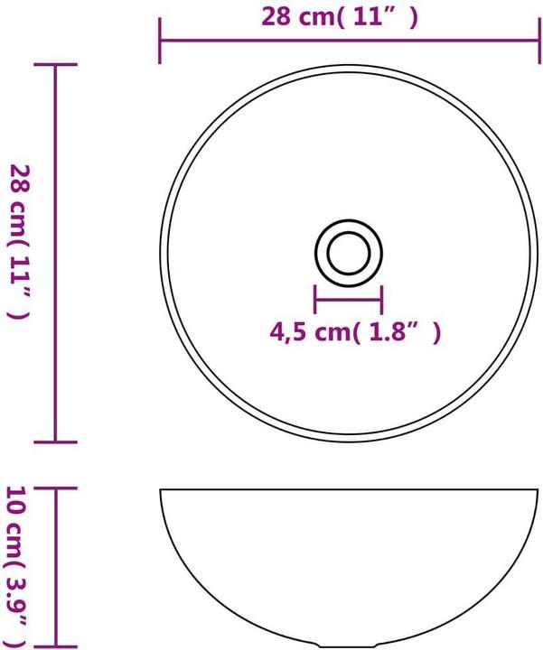 Produktbild VidaXL Oenone (280 mm, 280 mm)