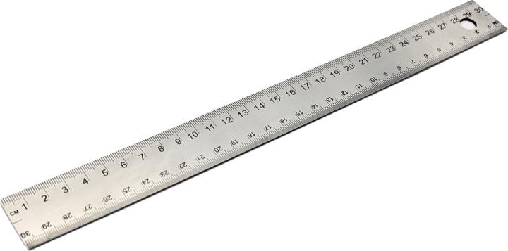 Produktbild Wedo Lineal (30 cm, Stahl)