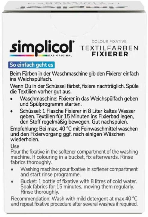 Immagine prodotto Simplicol Farb-Fixierer expert (Detergente liquido)