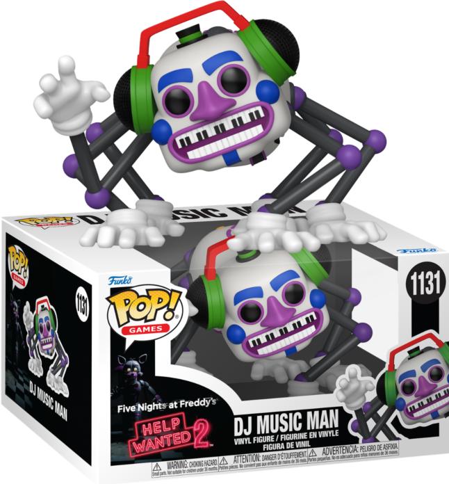 Actual product image Funko POPS FNAF Help Wanted 2 Dj Music Man