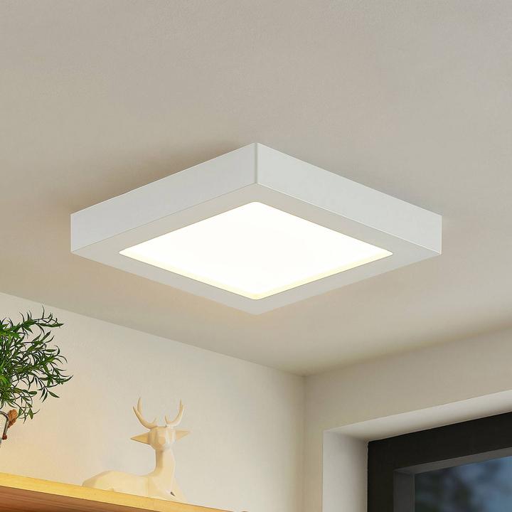 Image du produit Prios Alette LED plafonnier, blanc, 22,7 cm 24W (2656 lm)