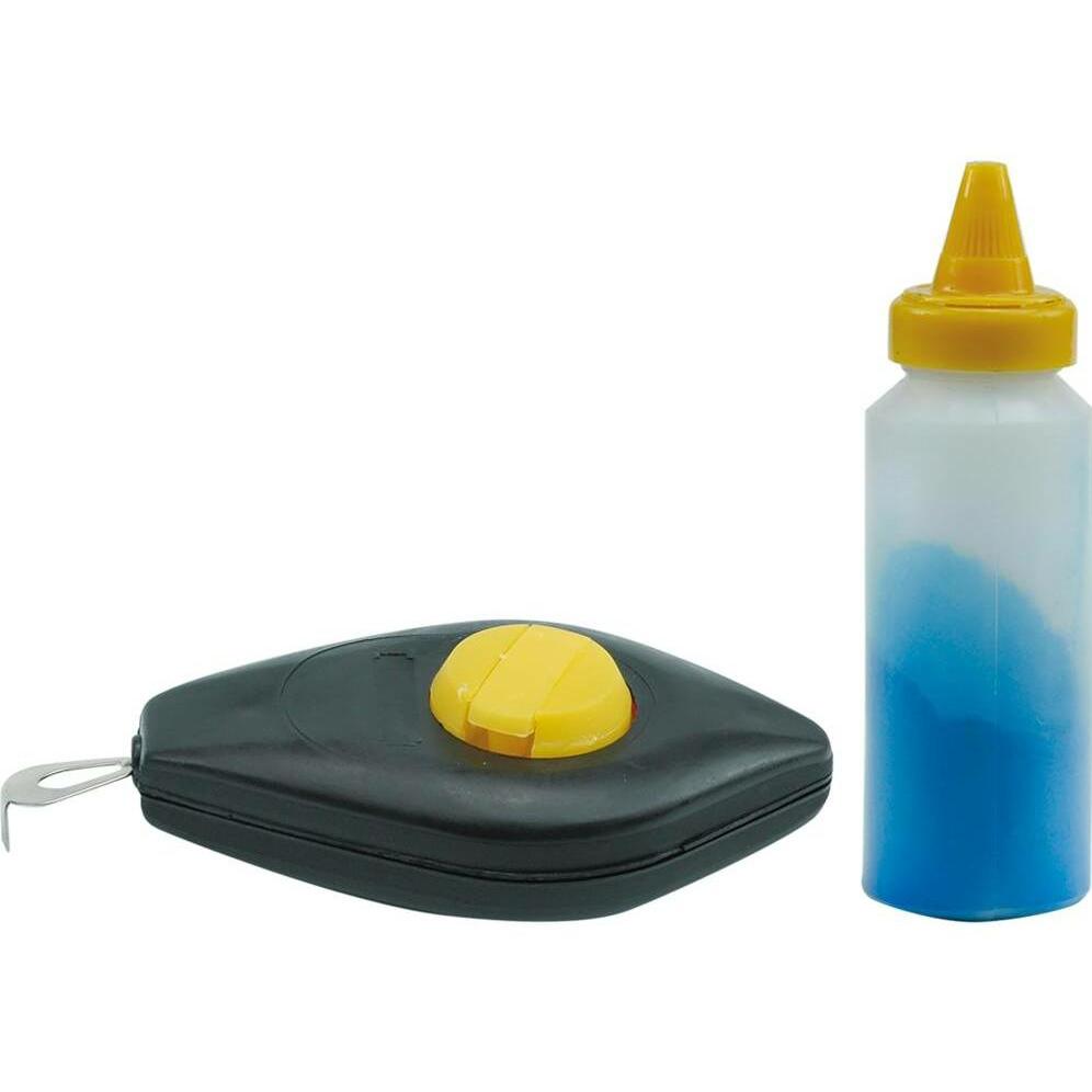 Toya, Anreisswerkzeug, Umrandungslinie 15 m Kunststoff + blaue Kreide (115g)