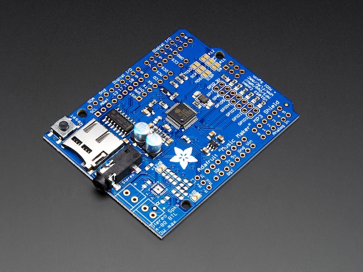 Produktbild Adafruit Music Maker MP3 Shield for Arduino (MP3/Ogg/WAV. (Shield)