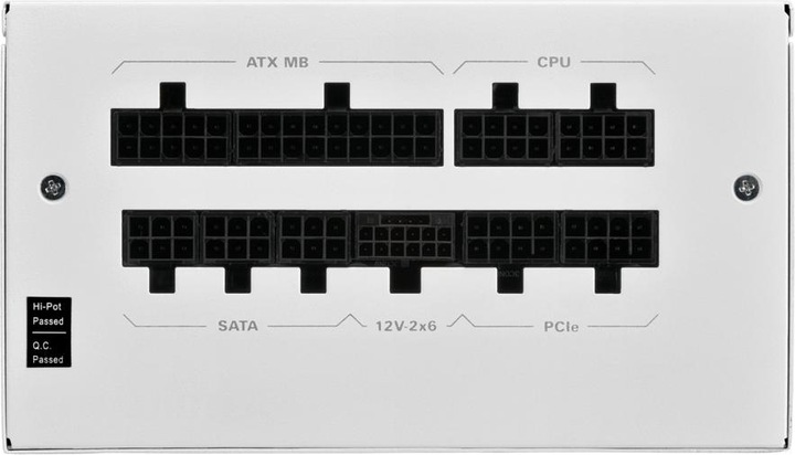 Produktbild Sharkoon Rebel P20 1000 White (weiss, 1x 12 Pin High Power Anschluss, 4x PCIe, Kabelmanagement, 1000 Watt) (1000 W)