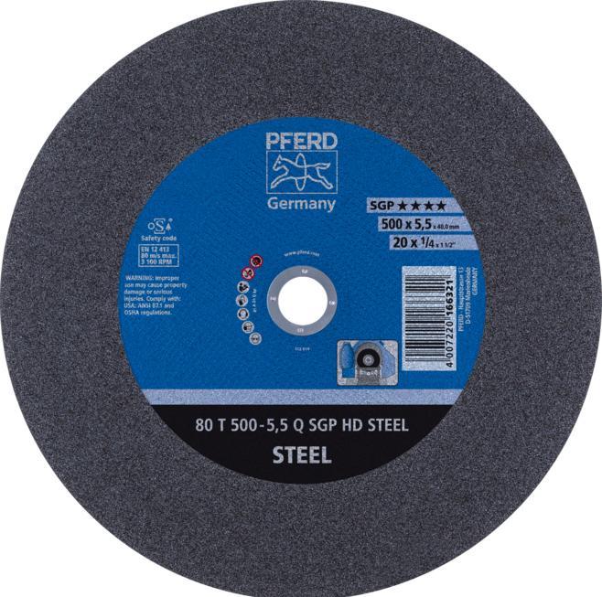 Pferd Disque à tronçonner 80 T 500-5.5 A 24 Q SG-HD/40.0 UE : 5