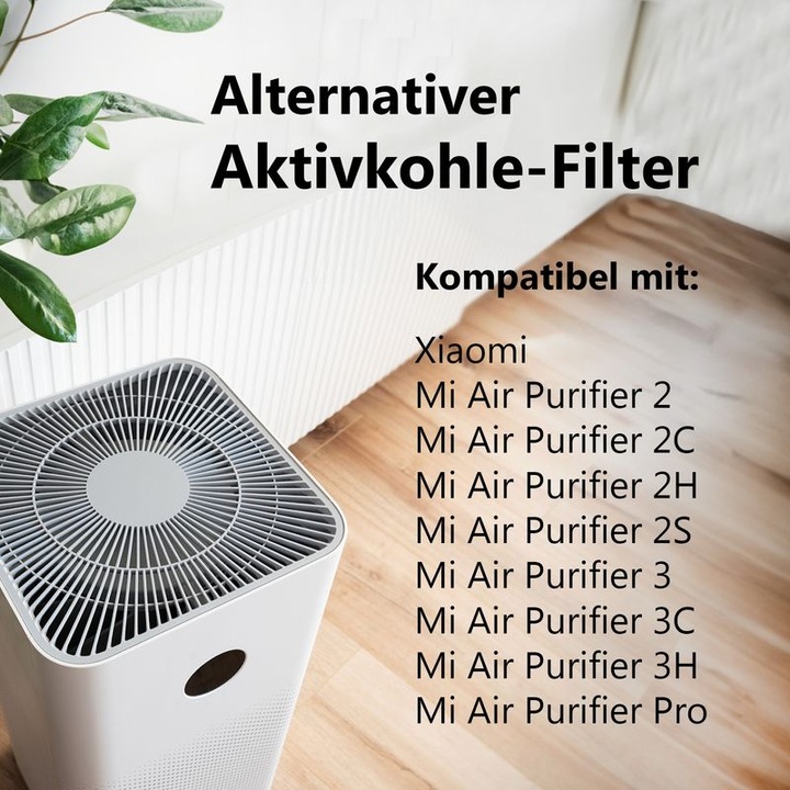 Immagine prodotto Hermex Filtro alternativo ai carboni attivi per il purificatore d'aria Xiaomi Mi 2 3 Pro (1 x)