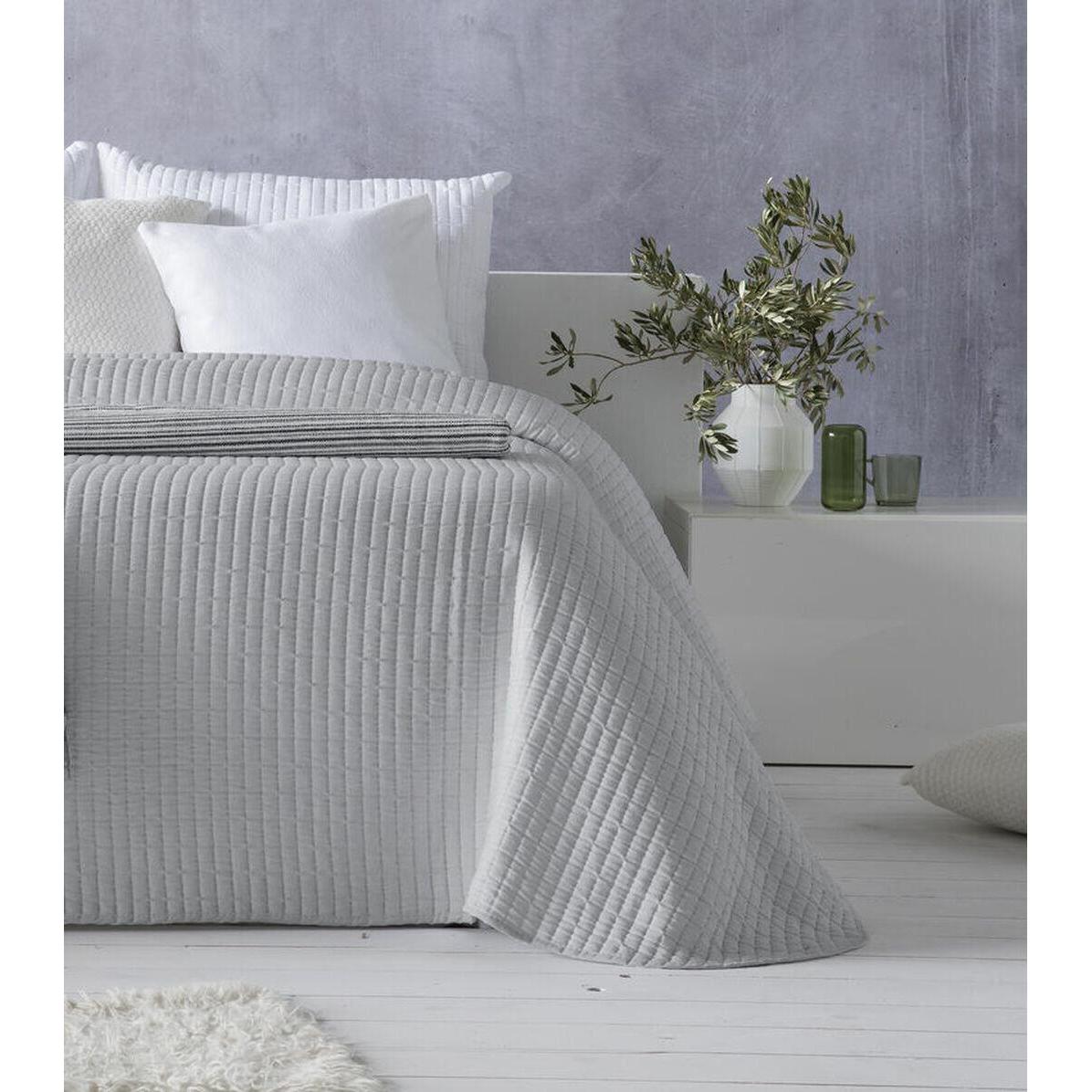 Hosteline, Coperta, Bedspread (quilt) AGNES Pearl Gray Super king (1 Piece) (270 x 270 cm)