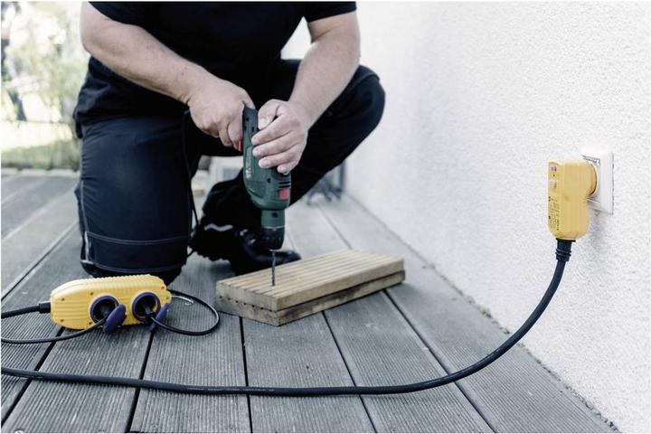 Productafbeelding Brennenstuhl Beschermende adapterkabel FI IP54 met voedingsblok 5m H07RN-F3G1,5 (5 m)