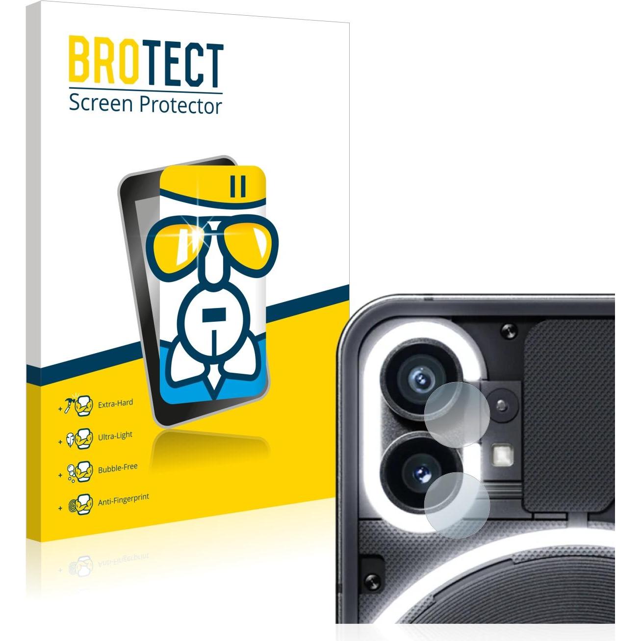 BROTECT AirGlass Panzerglasfolie (1 Stück, Nothing Phone (1)), Smartphone Schutzfolie, Transparent