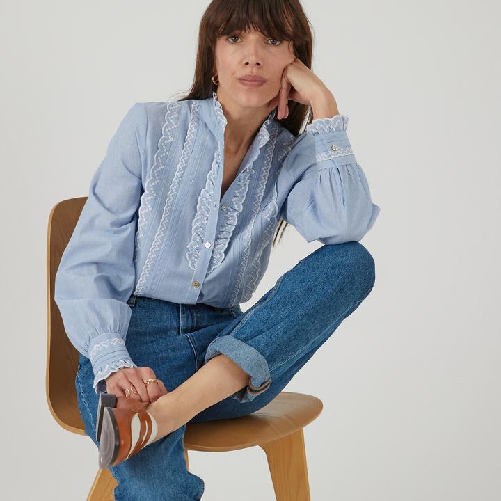 Produktbild La Redoute Collections Bluse Signature aus Bio-Baumwolle (48)