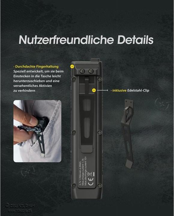 Immagine prodotto Nitecore EDC27 con batteria inclusa - 3000 lumen (13.56 cm, 3000 lm)