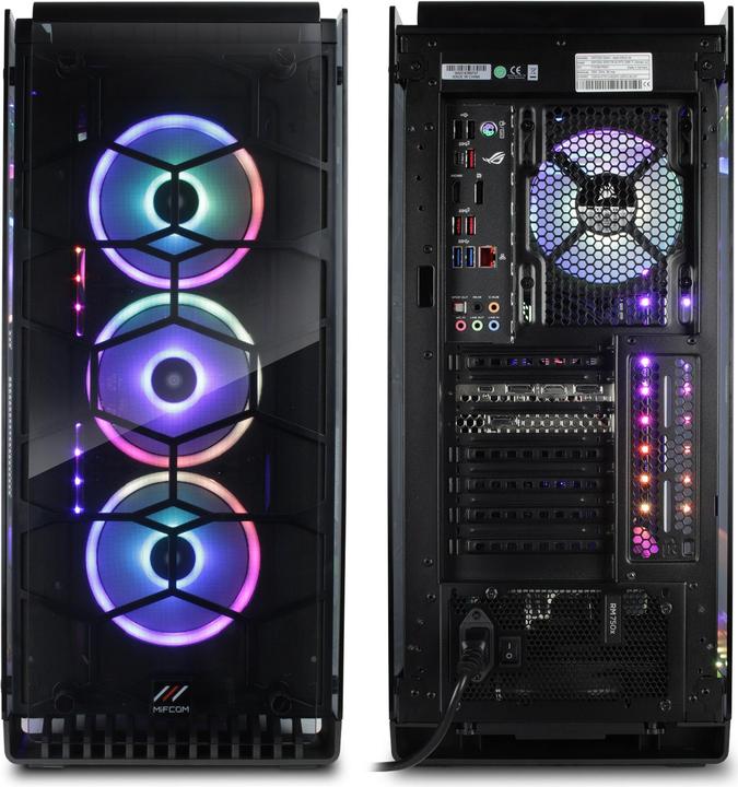 Image du produit Mifcom Spectrum RTX2080S Core i7 (500 Go, 32 Go, Intel Core i7-9700K, GeForce RTX 2080 Super)