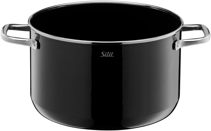 Actual product image Silit Topfset Induktion Kochtopfset 4tlg Glasdeckel Elegance Line Silargan (24 cm, Pan set + pot set, Silargan)