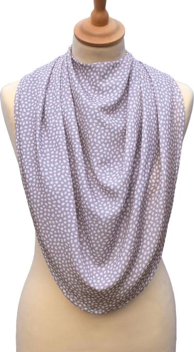 Actual product image Bibetta Pashmina bib - Grey with dots
