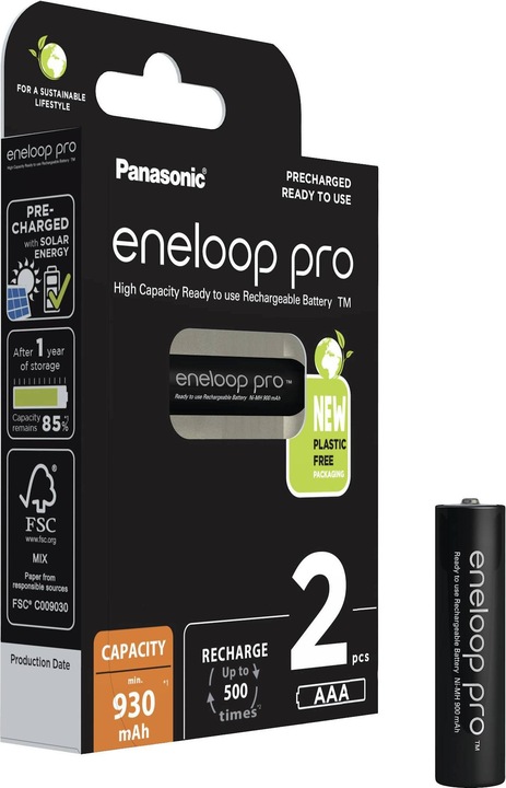 Actual product image Panasonic eneloop pro (2 pcs., AAA, 930 mAh)