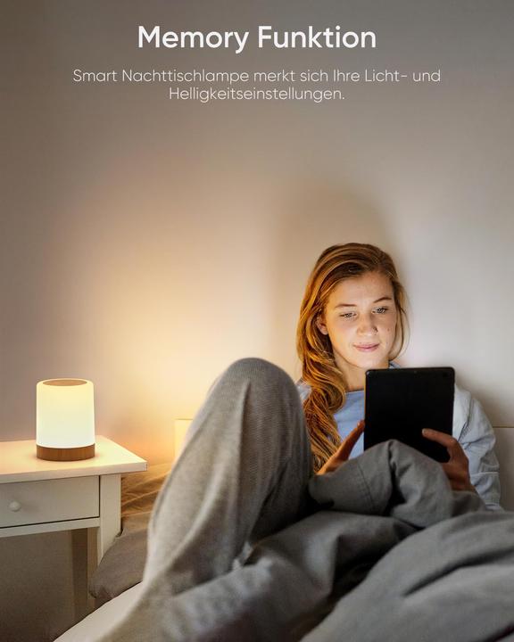 Produktbild Alopini LED Nachttischlampe Touch dimmbar