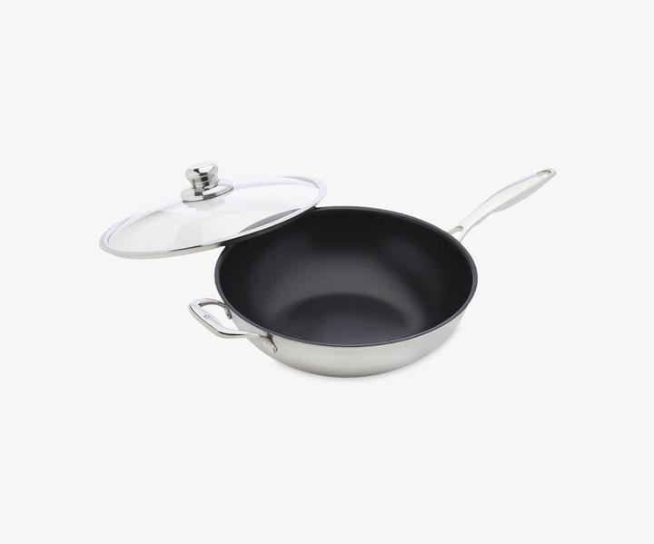 Actual product image Swiss Diamond Wok pan (32 cm, Wok, Stainless steel, Cast aluminium)
