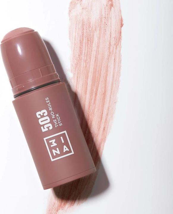 Image du produit 3INA MAKEUP The No Rules Stick 503 Nude Blush Stick Matte with Hyaluronic Acid Cream Blush for a Nat (503 - Nude)