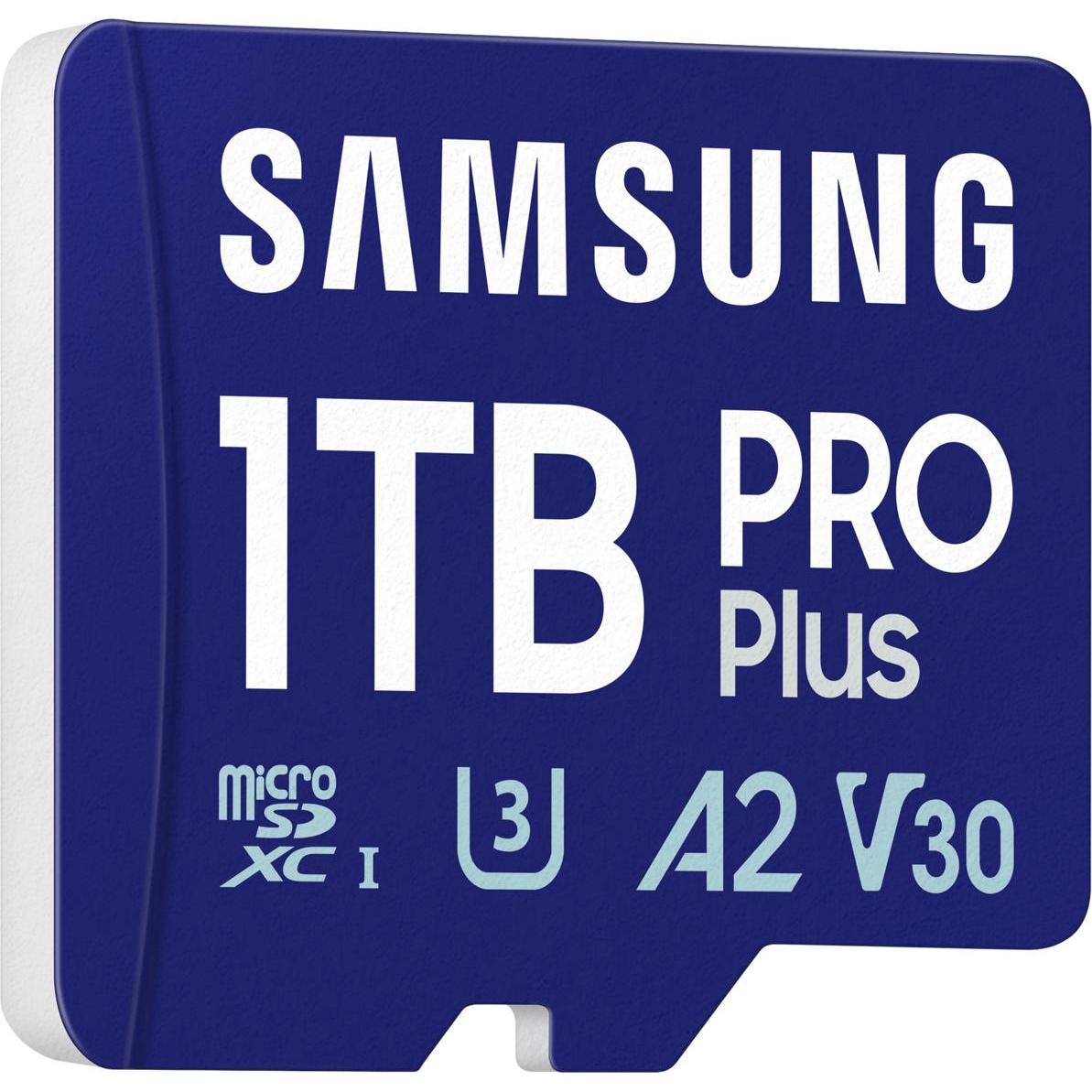 Samsung Pro Plus (1000 GB, microSDXC, U3, UHS-I), Speicherkarte, Blau