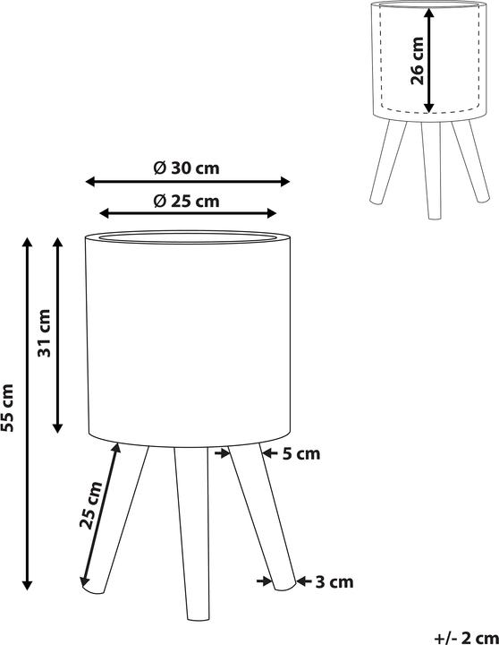 Produktbild Beliani Nausa (30 x 55 cm)