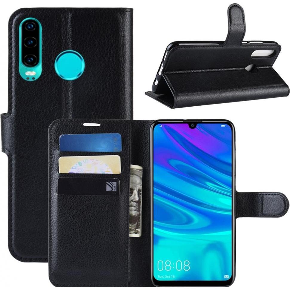 Screenguard Huawei P30 Lite Leather Guard Lederhülle (Huawei P30 Lite), Smartphone Hülle, Schwarz