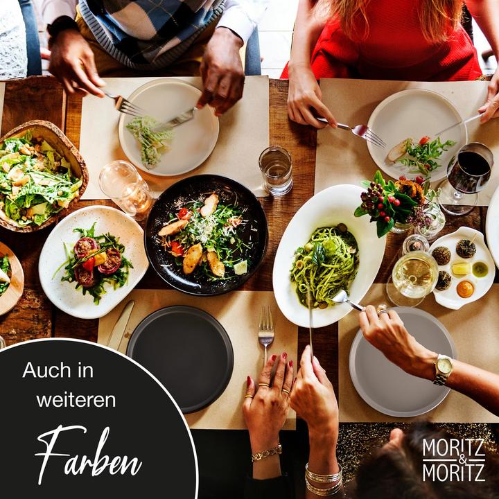 Actual product image Moritz & Moritz NORDIC 18tlg Geschirrset Schwarz (6 Piece)