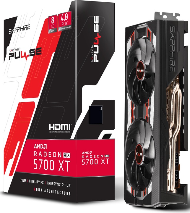 Actual product image Sapphire Radeon RX 5700 XT Pulse (8 GB)