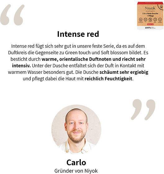 Immagine prodotto Niyok Gel doccia solido Intense Red 81 g