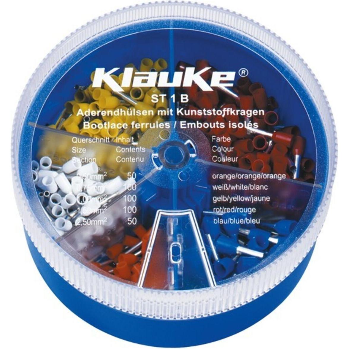 Klauke, Kabelverbindung, Aderendhülsen Sortiment 0.50 2.50 mm²