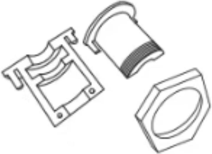 Hudora 1 Gleitlager für Kickertisch Platin