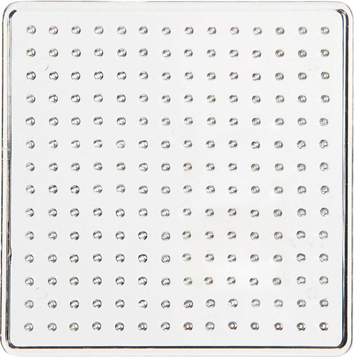 Actual product image Creativ Company Clear iron-on beads pegboard 7x7cm, 1 pc.