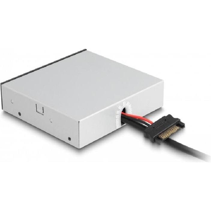 Thumbnail - Delock 8,89cm 3,5Zoll USB 5 Gbps Front Panel 10 x USB Typ-A (USB-A, 10 Ports), Dockingstation + USB Hub, Schwarz