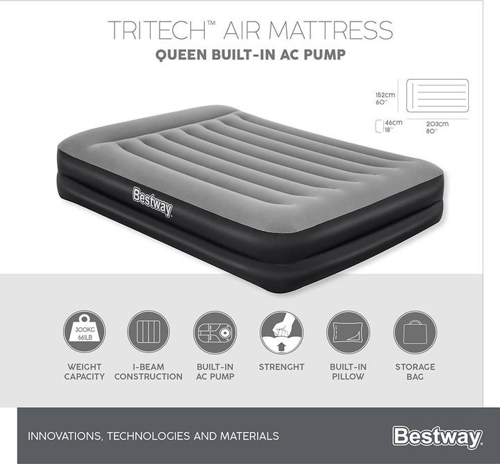 Produktbild Bestway Tritech Airbed Queen (150 x 200 cm)