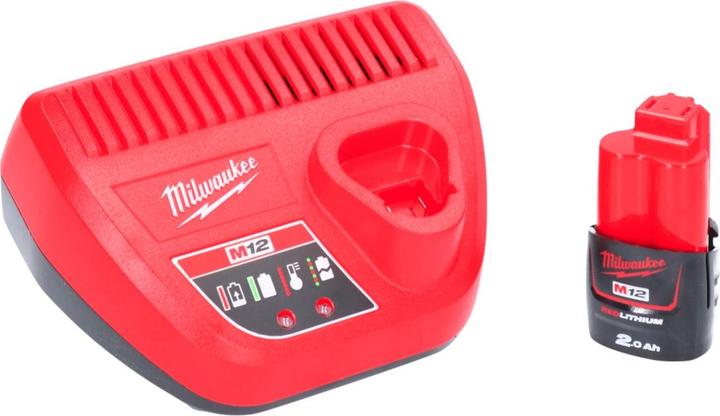 Actual product image Milwaukee M12 BPRT-201X Battery Blind Riveter 12 V 20,32 mm + 1x Battery 2,0 Ah + Charger + HD Box (