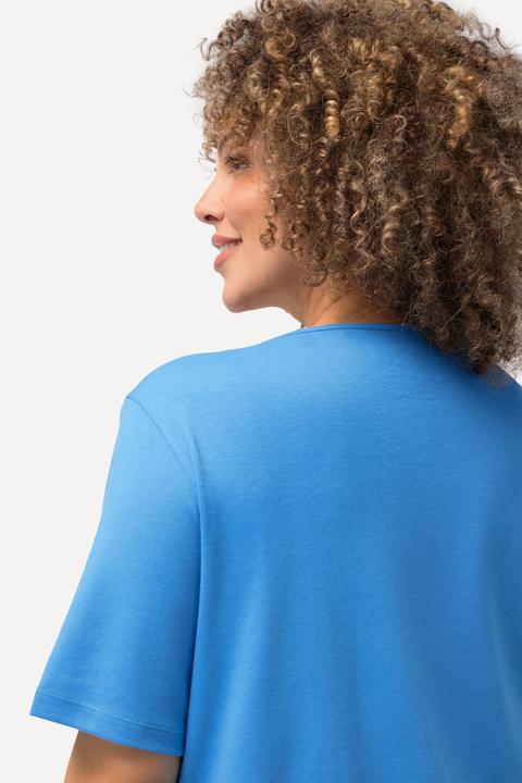 Produktbild Ulla Popken Shirt, doppellagige Vorderseite, Slim, Rundhals, Halbarm (50, 52)