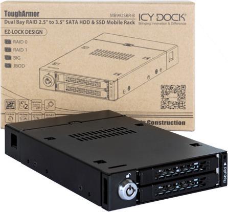 Produktbild Icy Dock Mb992skr-B 2x 2.5" Raid