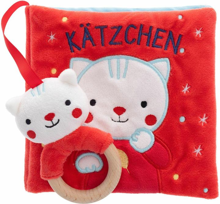 Arena Mein erstes Stoffbuch mit Rassel und Holzbeissring. Kätzchen (Deutsch)