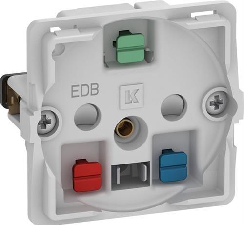 Produktbild LK FUGA-Steckdose EDB 2-polig mit Erde 1 Modul, ohne Abdeckung
