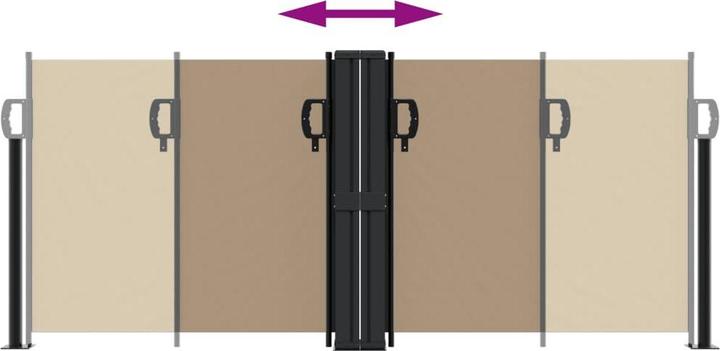 Image du produit vidaXL ausziehbare Seitenmarkise (10 m)