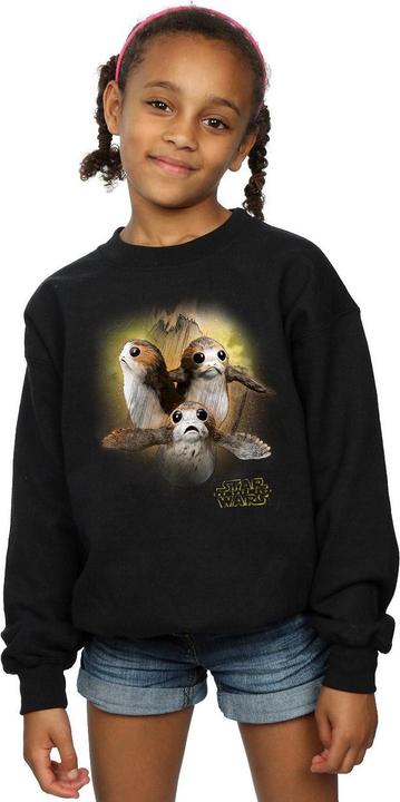 Produktbild Star Wars The Last Jedi Porgs Brushed Sweatshirt Mädchen (128)