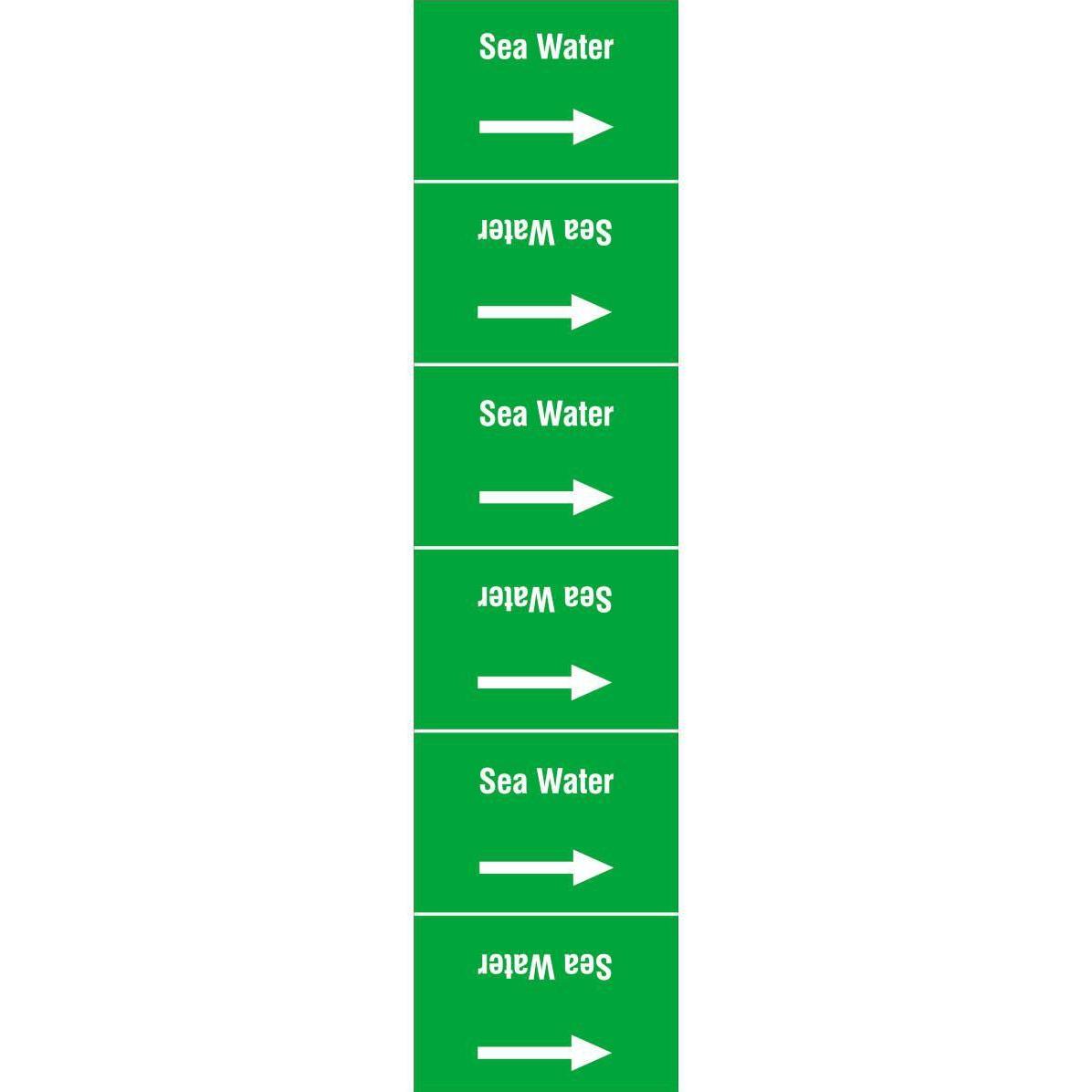 Brady, Etiketten, ISO 20560 Pipe Markers - Water