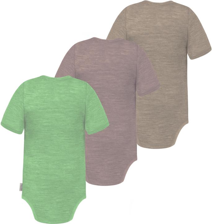 Produktbild Normani 3er Set Baby Merino Body Kurzarm „Tauranga" - 9295 (68)