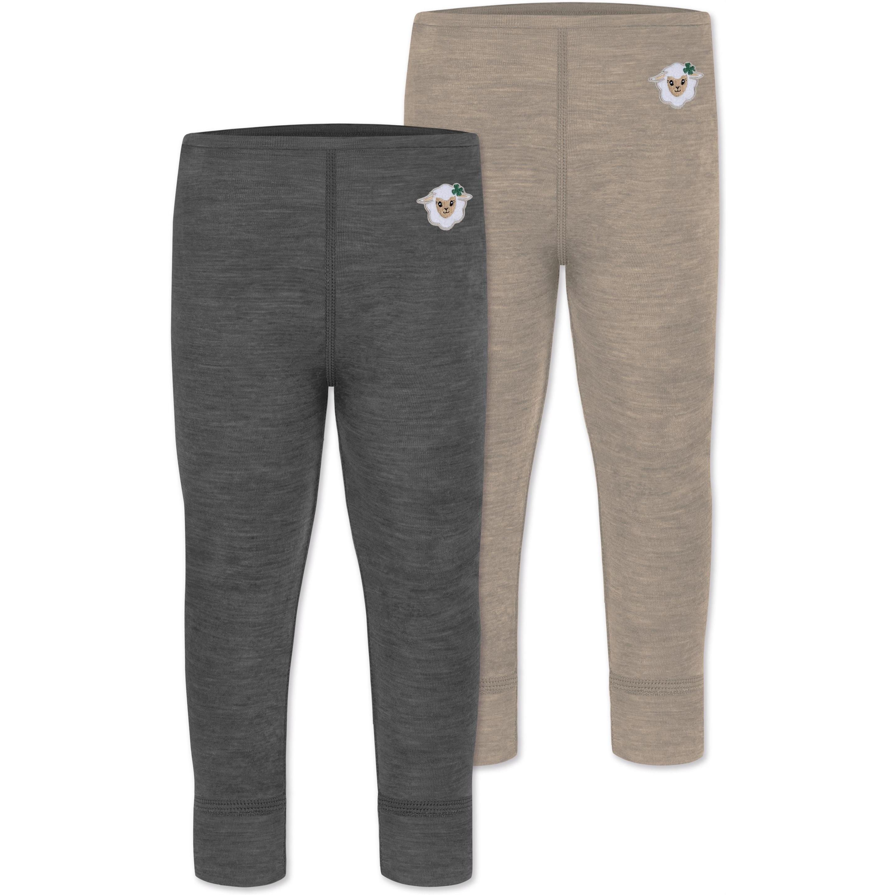 Thumbnail - Normani, Herren, Hosen, 2er Pack Baby Merino Hose „Tutira" - 9507, Beige, (62)