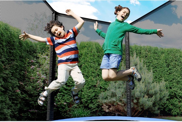 Produktbild Gymrex Trampolin Gartentrampolin Komplettset Outdoor Kindertrampolin Netz Ø 244 cm (244 cm)