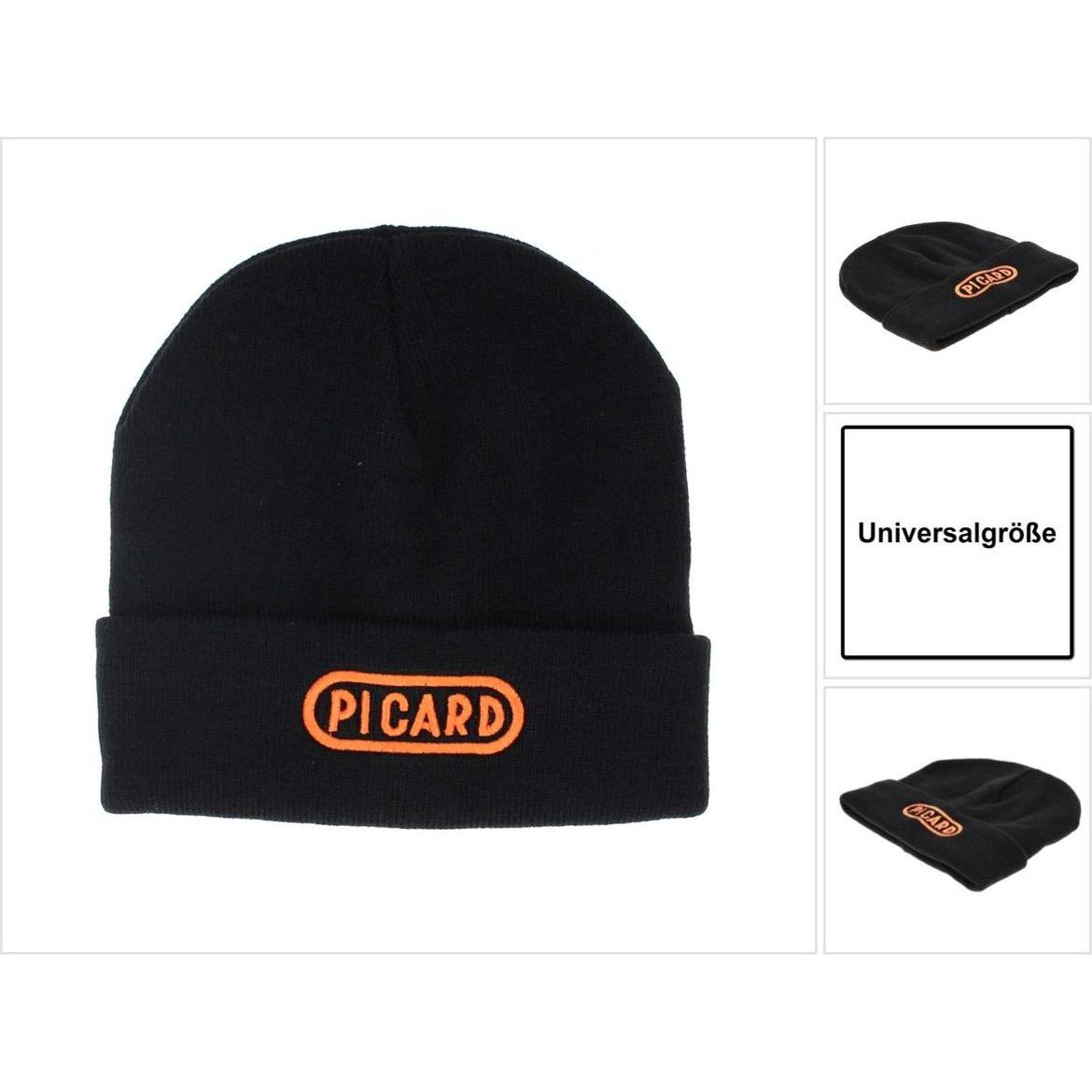 Picard, Mütze, Mütze Wintermütze Schwarz Universalgrösse doppelt gestrickt 100 % Acrylic, Schwarz