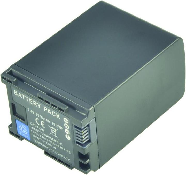 2-Power Batteria per videocamera 7.4V 2670mAh (Batteria della fotocamera)